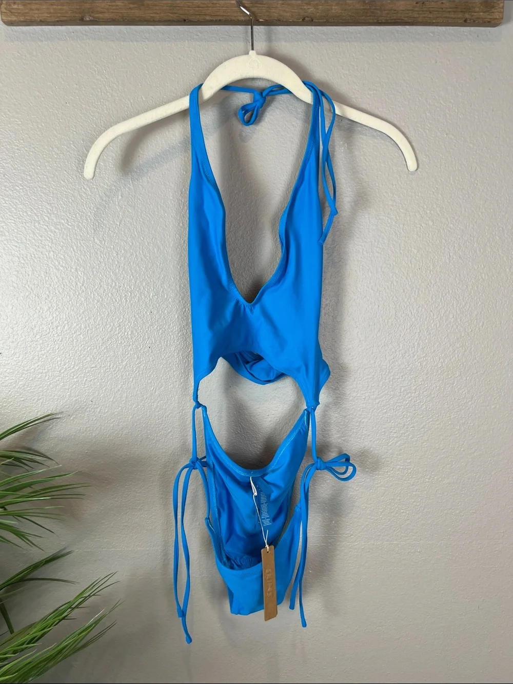 SKIMS Cerulean Blue One-Piece Swim